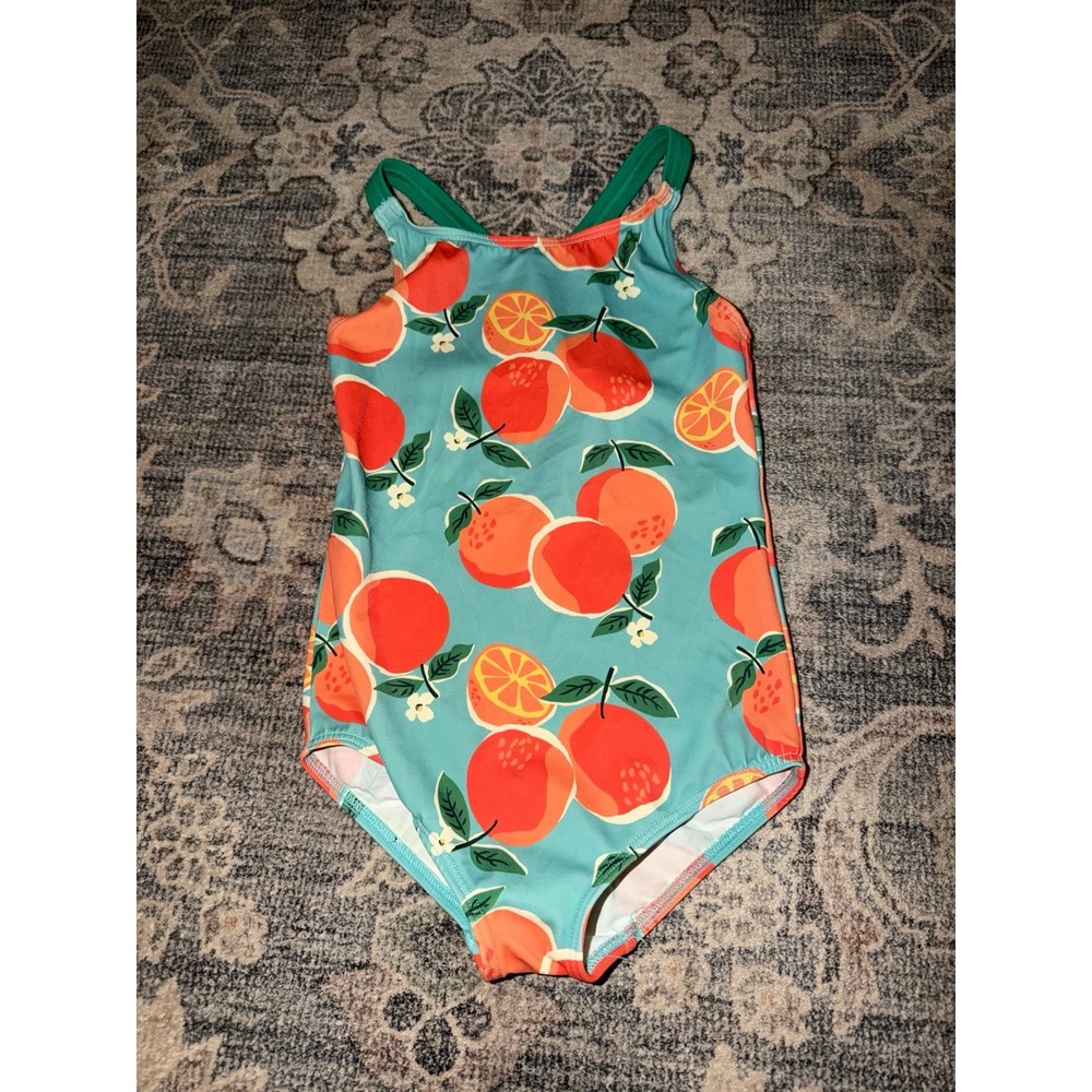 Mini Boden Peach Swimsuit Toddler Girls One Piece